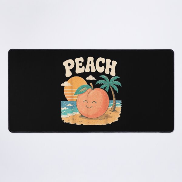 Item preview, Cute Retro Peach On The Beach Tropical Summer Vacation Aesthetic Illustration designed and sold by WilliaMaler.