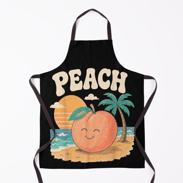 Item preview, Cute Retro Peach On The Beach Tropical Summer Vacation Aesthetic Illustration designed and sold by WilliaMaler.