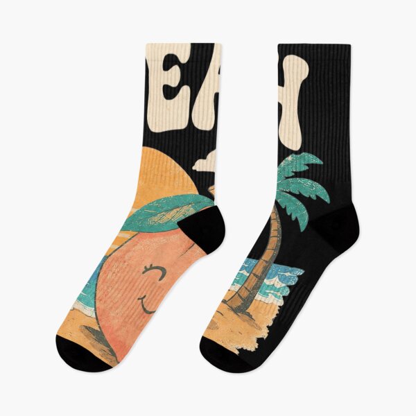 Item preview, Cute Retro Peach On The Beach Tropical Summer Vacation Aesthetic Illustration designed and sold by WilliaMaler.