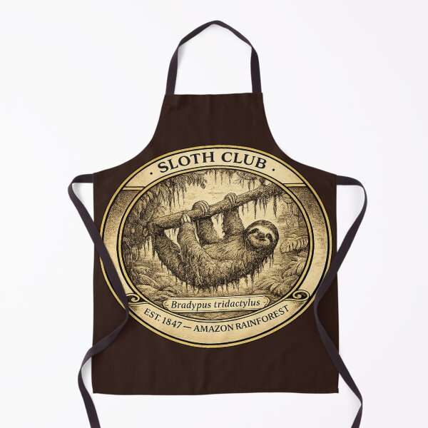 Item preview, Sloth Club Vintage Badge Amazon Rainforest Wildlife designed and sold by CalmCapy Co.