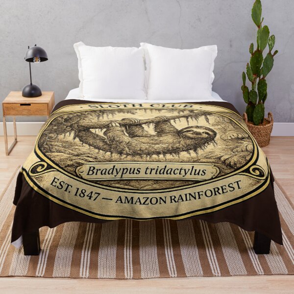 Item preview, Sloth Club Vintage Badge Amazon Rainforest Wildlife designed and sold by CalmCapy Co.