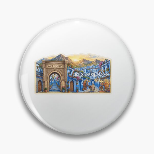 Item preview, Welcome Chefchaouen Morocco Travel Sticker Souvenir Summer Edition designed and sold by Imaginarium of Chaos falcon88 .