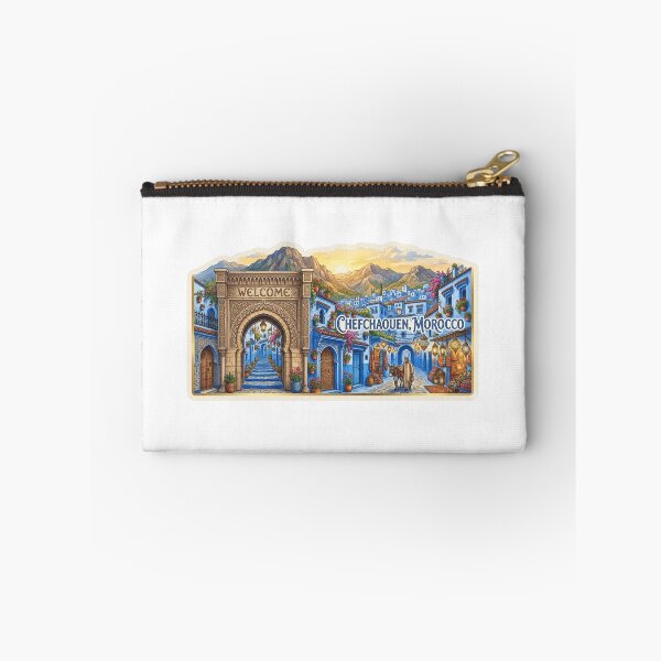Item preview, Welcome Chefchaouen Morocco Travel Sticker designed and sold by Imaginarium of Chaos falcon88 .