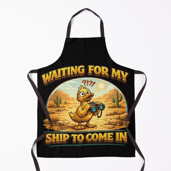 Item preview, Waiting For My Ship To Come In Funny Duck Design designed and sold by TeeTimeTreasure.