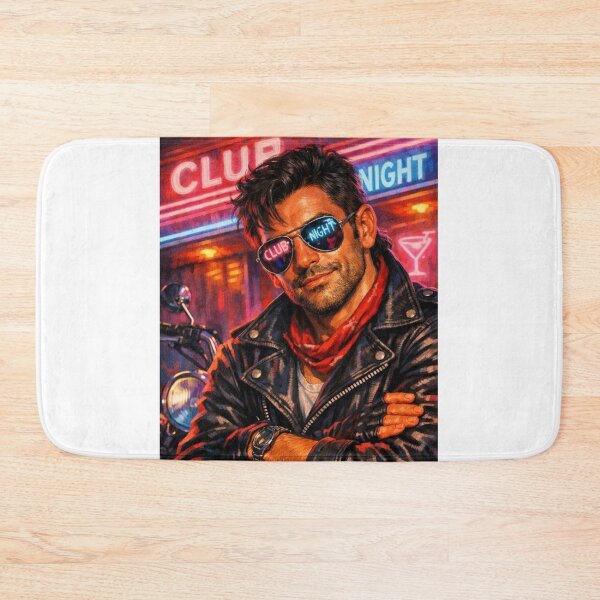 Item preview, 1980s Gay Leather Bar Daddy Club Nights Neon Pride Graphic Design designed and sold by ItsAKinkThing.