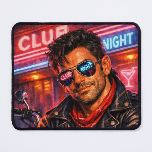 Item preview, 1980s Gay Leather Bar Daddy Club Nights Neon Pride Graphic Design designed and sold by ItsAKinkThing.