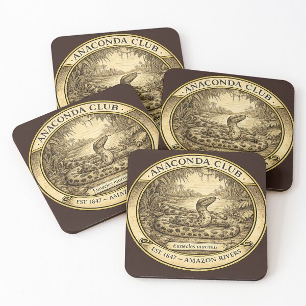 Item preview, Anaconda Club Vintage Badge Amazon Rivers Wildlife designed and sold by CalmCapy Co.