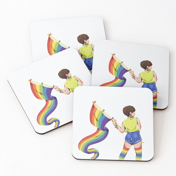 Item preview, Retro LGBTQ Pride Rainbow Flag designed and sold by Rhodes Shop.