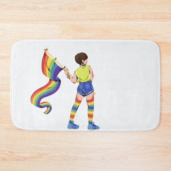 Item preview, Retro LGBTQ Pride Rainbow Flag designed and sold by Rhodes Shop.
