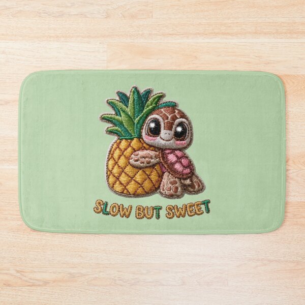 Item preview, Slow But Sweet Turtle Pineapple Patch designed and sold by MegaNovaArt.
