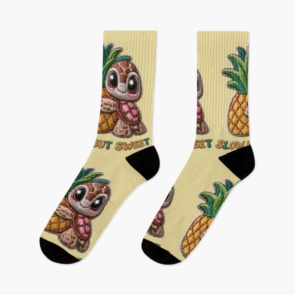 Item preview, Slow But Sweet Turtle Pineapple Patch designed and sold by MegaNovaArt.