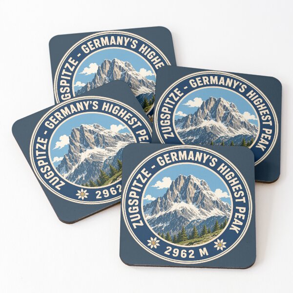 Item preview, Retro Zugspitze Germany Highest Peak Travel Badge designed and sold by Imaginationbeyond.