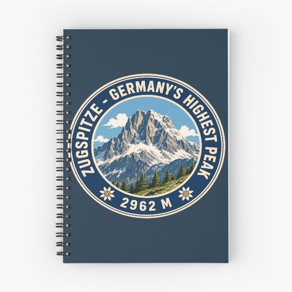 Item preview, Retro Zugspitze Germany Highest Peak Travel Badge designed and sold by Imaginationbeyond.