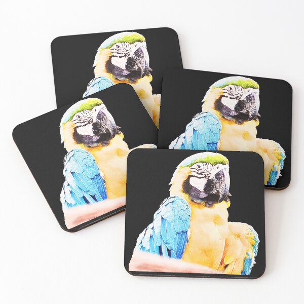 Item preview, Tropical Macaw - Vibrant Blue and Yellow Exotic Parrot  designed and sold by Tokraz-art.