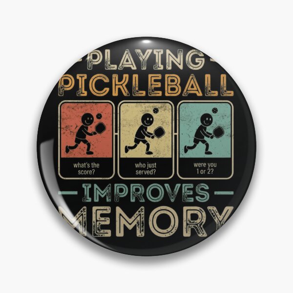 Item preview, Funny Pickleball Improves Memory Retro Sports Gift designed and sold by haitrieuic96.