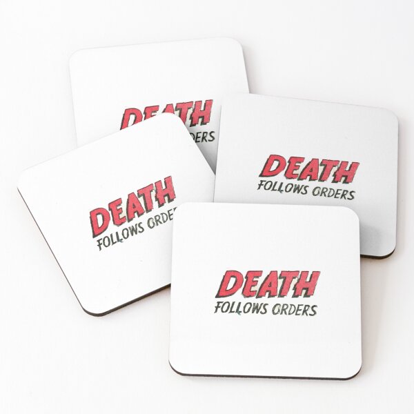 Item preview, Death Follows Orders | Edgy Distressed Horror Text Design designed and sold by ChiaraBoutiqueArte.