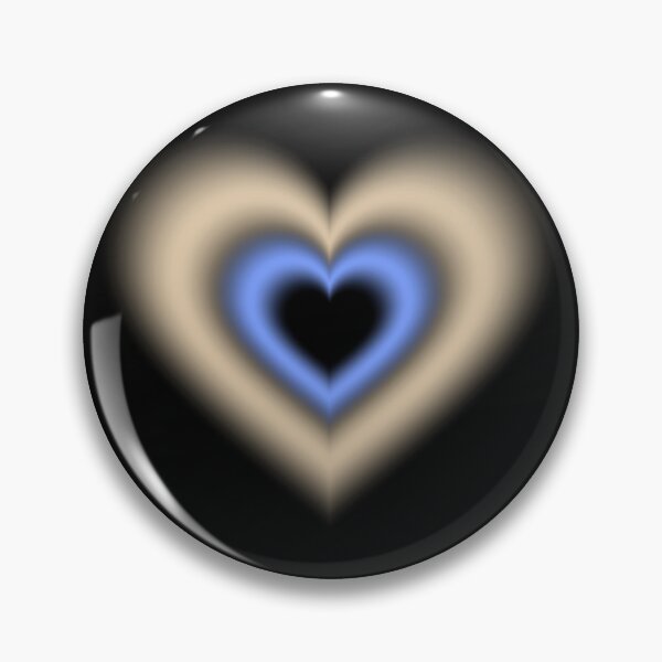 Item preview, Vanilla and blue blurry hearts designed and sold by serenebookworm.