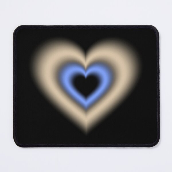Item preview, Vanilla and blue blurry hearts designed and sold by serenebookworm.