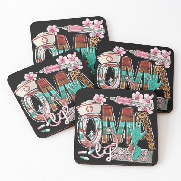 Artikelvorschau, Oma Life Pflege Großmutter Blumen Leopard Retro Krankenschwester Design entworfen und verkauft von haitrieuic96.