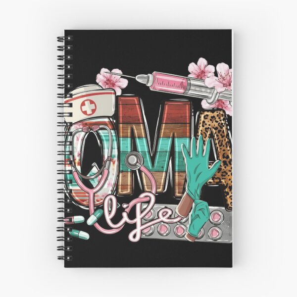Item preview, Oma Life Nursing Grandmother Floral Leopard Retro Nurse Design designed and sold by haitrieuic96.