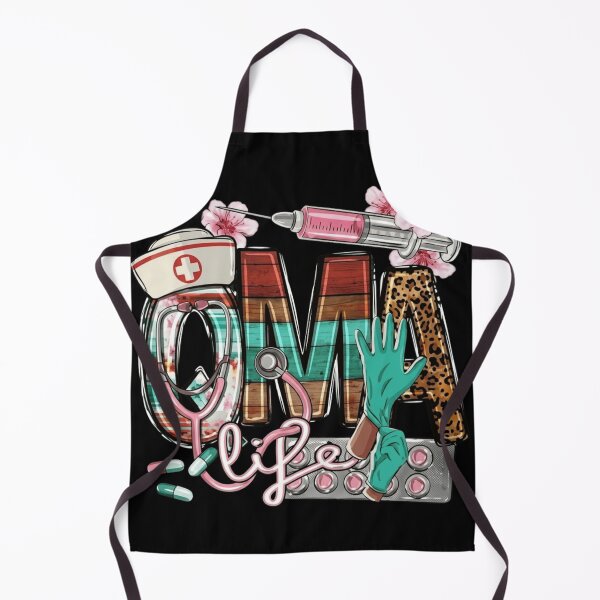 Item preview, Oma Life Nursing Grandmother Floral Leopard Retro Nurse Design designed and sold by haitrieuic96.