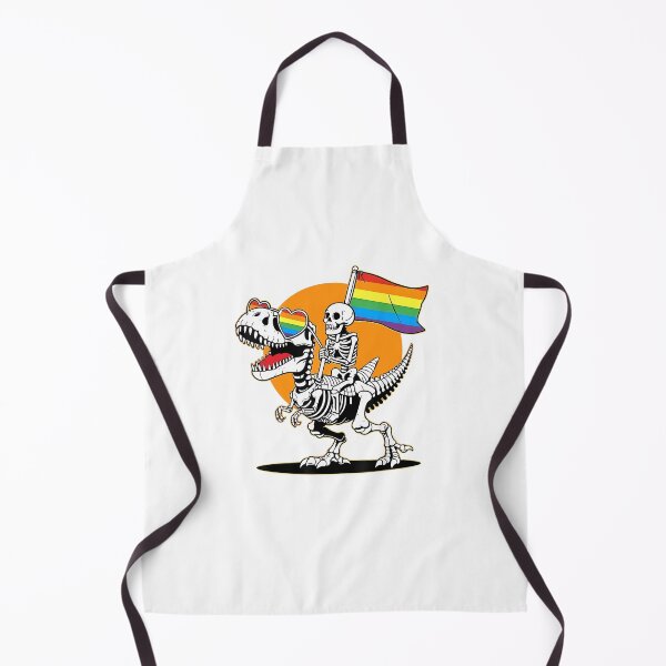 Item preview, Funny Skeleton Riding T Rex Rainbow Gay Pride Flag Dinosaur designed and sold by alidiaa.