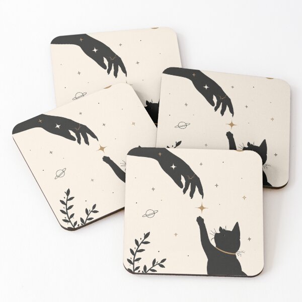 Item preview, Celestial Black Cat iPhone Case – Mystical Cat Reaching Stars Aesthetic Boho Moon Witchy Phone Case designed and sold by IconicDesignsXd.