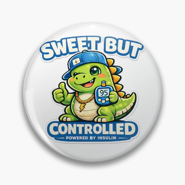Item preview, Sweet But Controlled Dinosaur – Kids Type 1 Diabetes Shirt | Powered By Insulin designed and sold by Irysek.