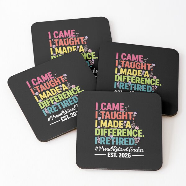Item preview, Proud Retired Teacher 2026 Retro Floral Quote Difference Maker designed and sold by haitrieuic96.