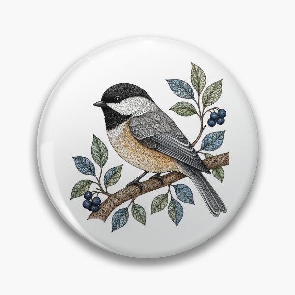 Item preview, Intricate Chickadee designed and sold by PaintedbyCarol.