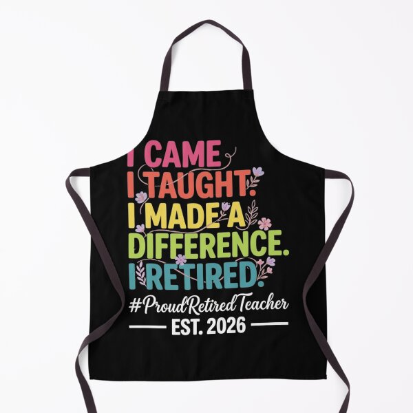 Item preview, Proud Retired Teacher 2026 Retro Floral Quote Difference Maker designed and sold by haitrieuic96.