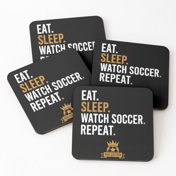Item preview, Eat Sleep Watch Soccer Repeat Dad Edition Funny designed and sold by TeNovaStudio.