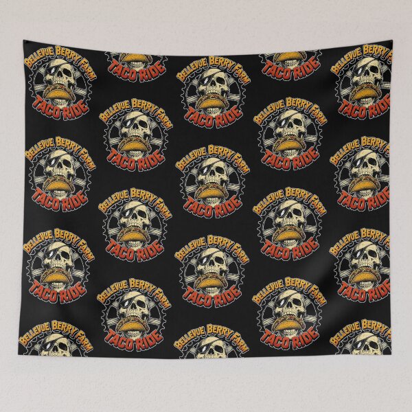 Item preview, Believe Berry Farm Taco Ride Pirate Skull Eyepatch Gear Wheel Cycling designed and sold by alidiaa.
