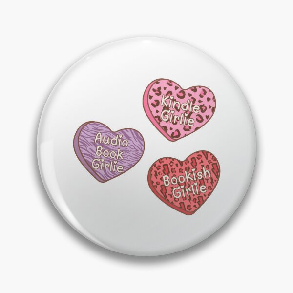 Item preview, Bookish girl candy heart designed and sold by stellacreates.