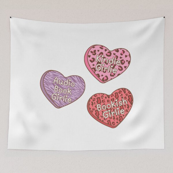 Item preview, Bookish girl candy heart designed and sold by stellacreates.