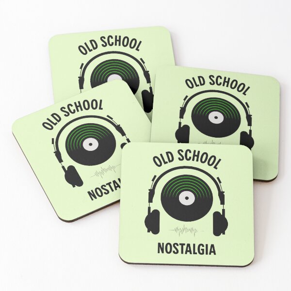 Item preview, Old School Nostalgia Vinyl Headphones Design designed and sold by PrintandJoy.