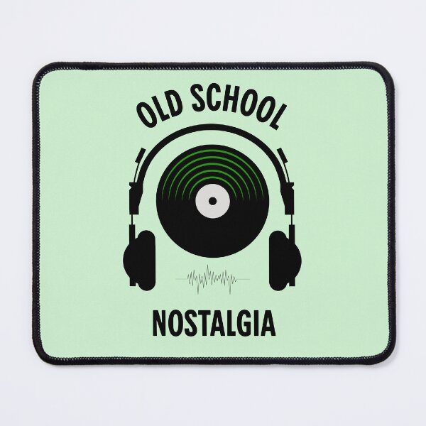 Item preview, Old School Nostalgia Vinyl Headphones Design designed and sold by PrintandJoy.