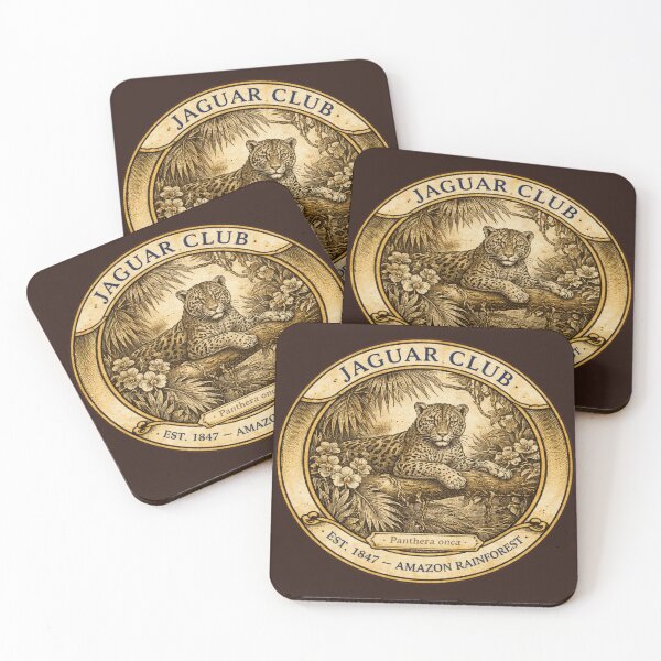 Item preview, Jaguar Club Vintage Badge Amazon Rainforest Wildlife designed and sold by CalmCapy Co.