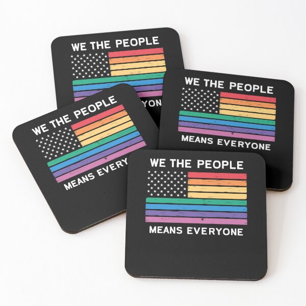 Item preview, We The People Means Everyone LGBT Pride American Flag designed and sold by alidiaa.