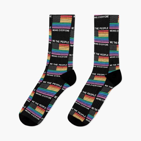 Item preview, We The People Means Everyone LGBT Pride American Flag designed and sold by alidiaa.