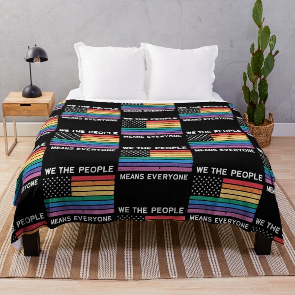 Item preview, We The People Means Everyone LGBT Pride American Flag designed and sold by alidiaa.