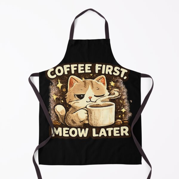 Item preview, Coffee First Meow Later Funny Cat Coffee Lover designed and sold by Hobby-up.