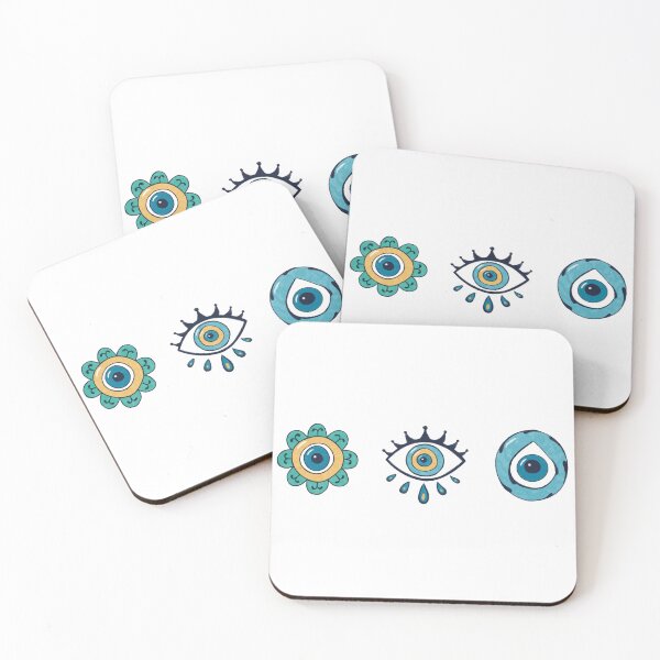 Item preview, Evil Eye - Protection Symbol Amulet Tria designed and sold by Mystic Eye Loom Studio .