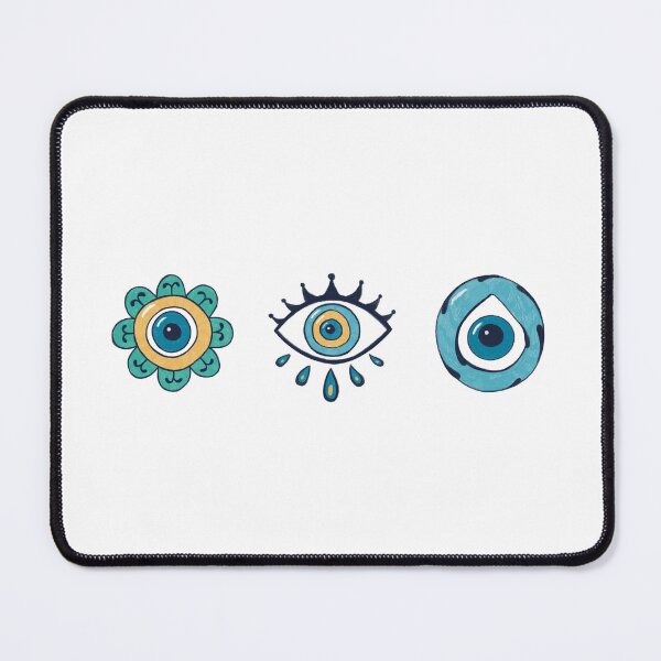 Item preview, Evil Eye - Protection Symbol Amulet Tria designed and sold by Mystic Eye Loom Studio .