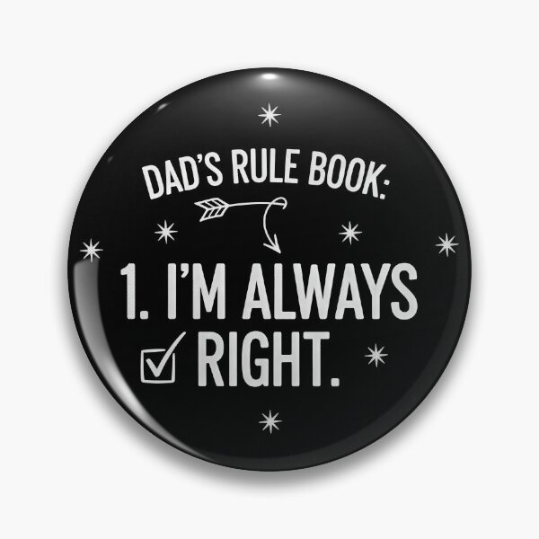 Item preview, Dads Rule Book Im Always Right designed and sold by Teeny Quities.