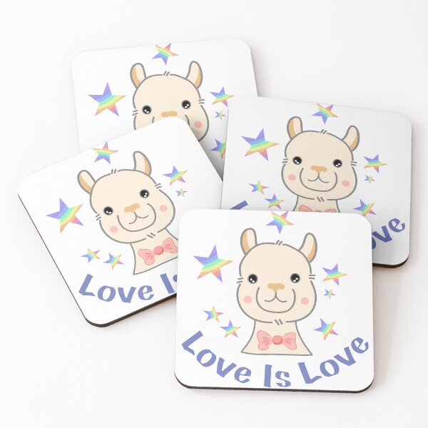 Item preview, Cute Pride Alpaca - Love Is Love Rainbow Stars designed and sold by SulariTDsign.