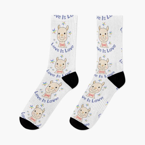 Item preview, Cute Pride Alpaca - Love Is Love Rainbow Stars designed and sold by SulariTDsign.