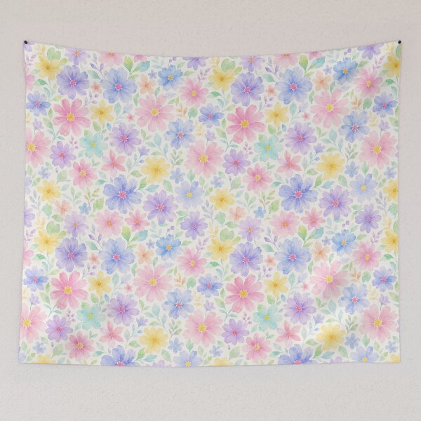 Item preview, Pastel Wildflower Watercolor Seamless Pattern designed and sold by Ioanna-Studio.