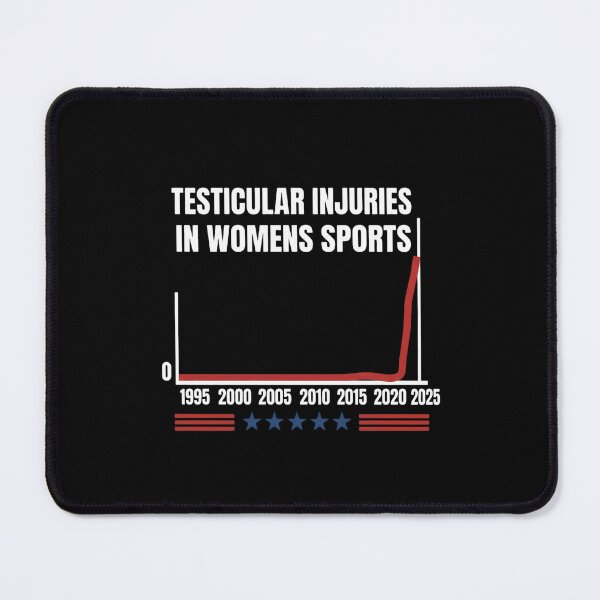 Item preview, Testicular Injuries in Womens Sports Funny Satire Graph designed and sold by haitrieuic96.