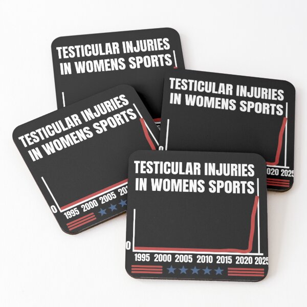Item preview, Testicular Injuries in Womens Sports Funny Satire Graph designed and sold by haitrieuic96.